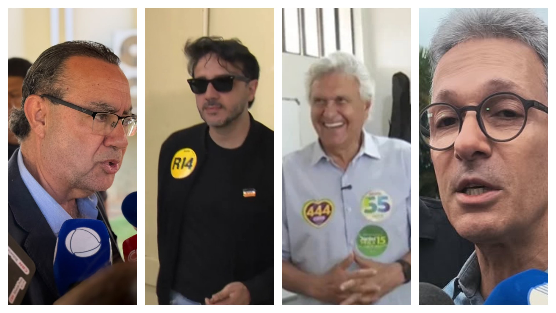 Cury, Renan, Caiado e Zema falam sobre apoio no 2º turno