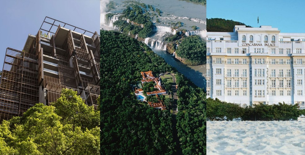 Rosewood São Paulo, Hotel das Cataratas e Copacabana Palace — Foto: Divulgação/Guia Michelin