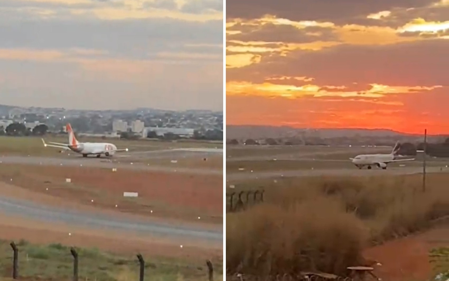 Goiano diverte ao narrar decolagem de avião no aeroporto de Goiânia: 'Barulho é de uma carreta'