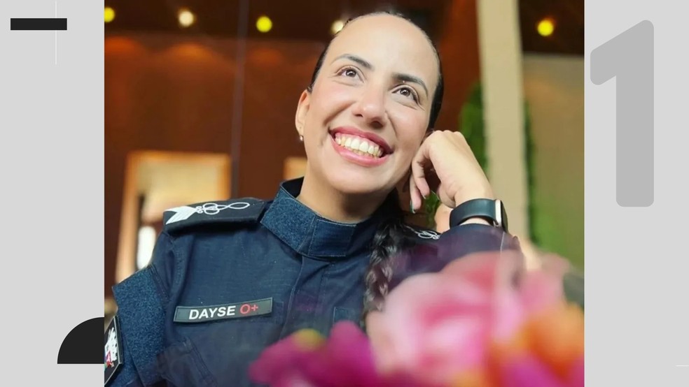 Dayse Barbosa, comandante da Guarda Municipal de Vitória, foi morta com cinco tiros na cabeça pelo namorado policial rodoviário federal, Diego Oliveira Souza, no Espírito Santo — Foto: Reprodução/ Redes Sociais