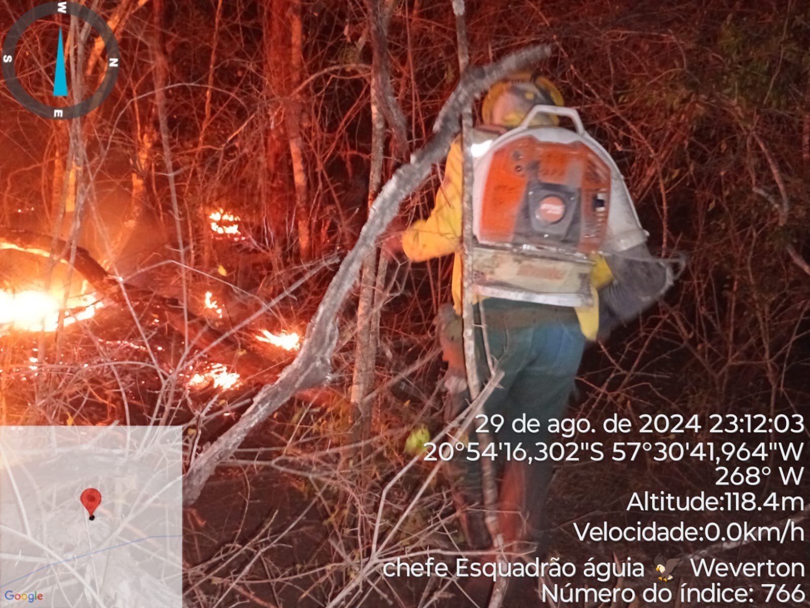 Fogo já destruiu 70% de terra indígena com 1.700 habitantes no Pantanal