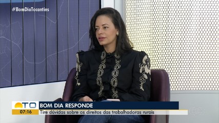 Advogada explica direitos de trabalhadoras rurais no Bom Dia Responde