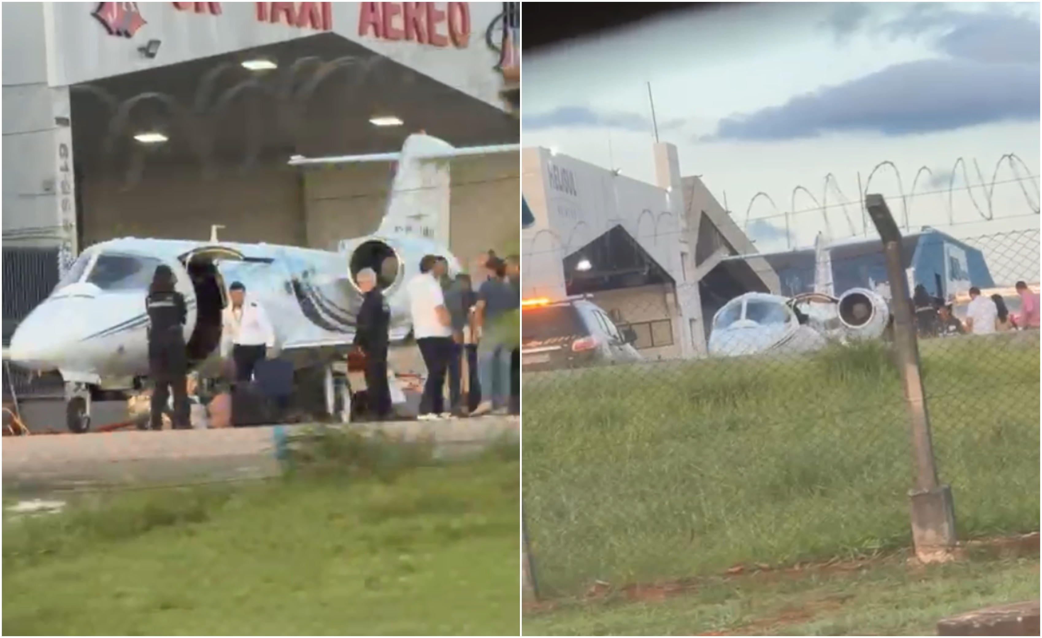 Avião com governador de Roraima passa por revista da Polícia Federal em Brasília; VÍDEO
