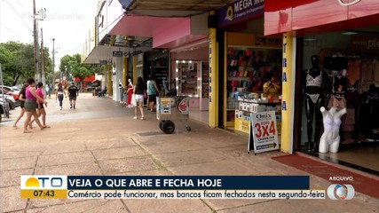 Veja o que abre e fecha nesta segunda-feira, feriado da padroeira do estado