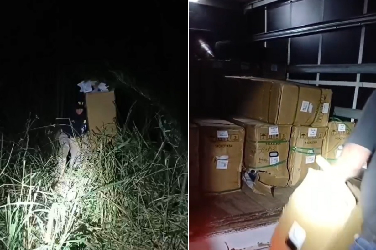 Criminosos roubam motos elétricas de caminhão em rodovia de SP e escondem carga em mata 