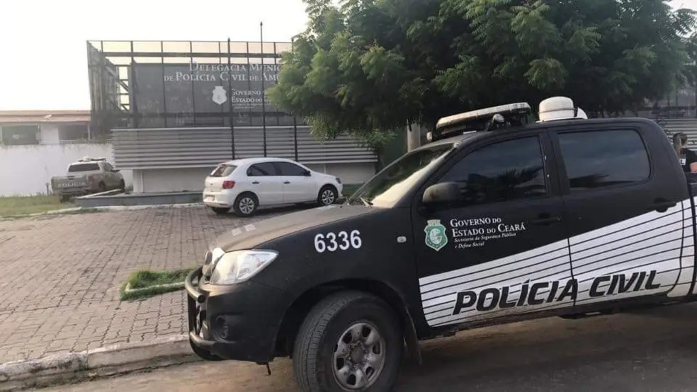 Fachada da Delegacia Municipal de Amontoada, que investiga estupro de menina de 6 anos — Foto: Polícia Civil do Ceará/Divulgação