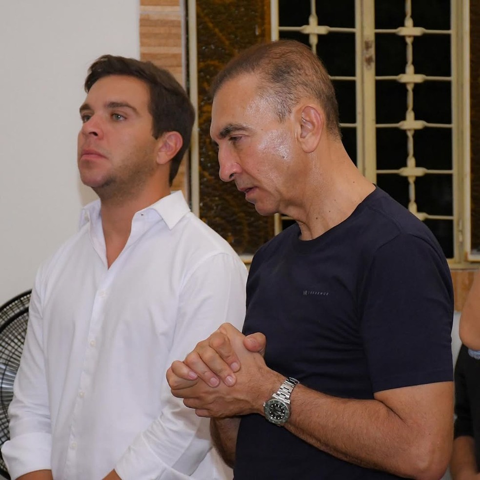 Vinícius José Mariano de Lima (esquerda) e José Hermes de Lima, sobrinho e irmão de Josélia — Foto: Reprodução/Redes sociais