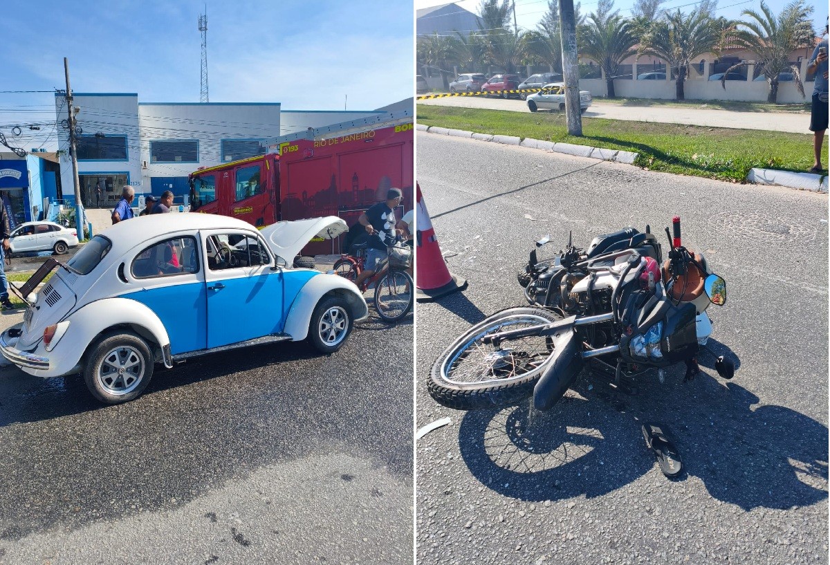 Motociclista morre após colisão frontal na RJ-106, em Rio das Ostras