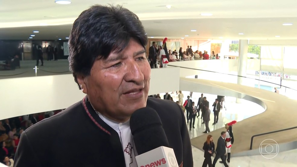 Ex-presidente da Bolívia, Evo Morales — Foto: Jornal Nacional/Reprodução