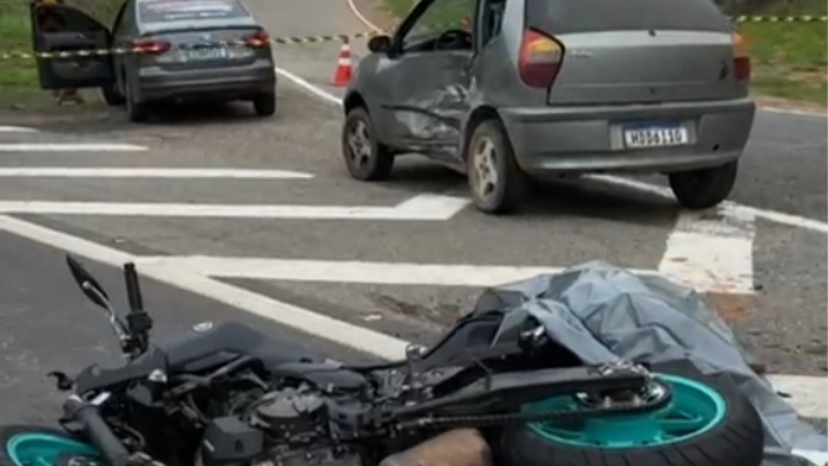 Motociclista morre após batida com carro na BR-116 