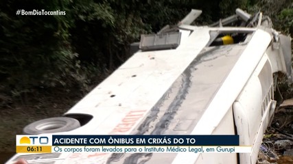 Ônibus cai de ponte e deixa mortos e feridos na BR-153