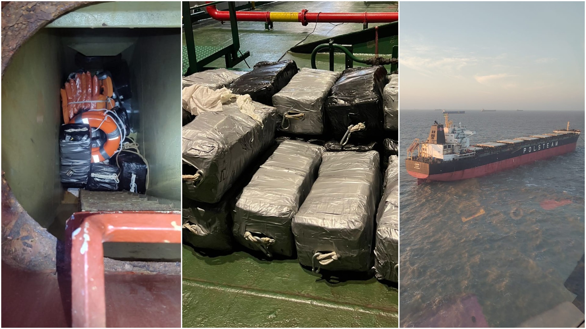 PF apreende meia tonelada de cocaína em navio graneleiro com tripulação ucraniana, em São Luís