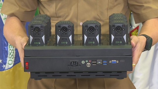 Polícia Militar de Minas Gerais tem câmeras corporais para menos de 4% do efetivo - Foto: (Reprodução/TV Globo)