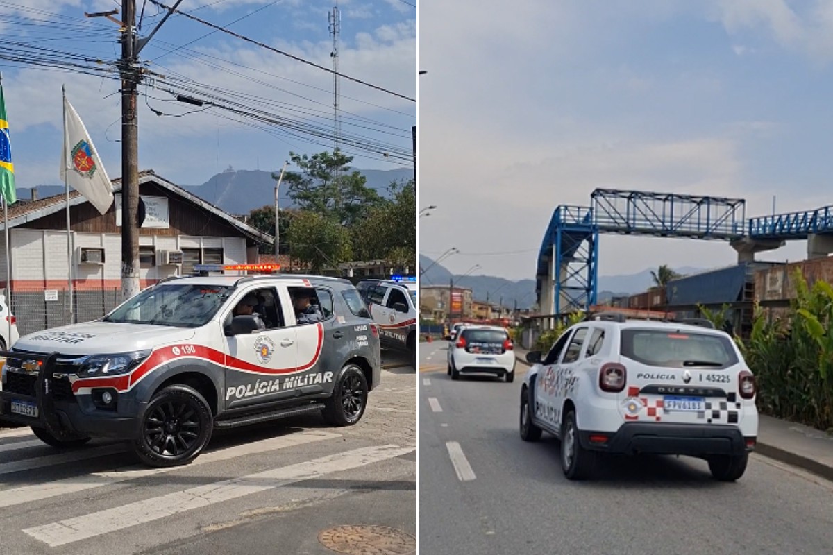 PM realiza Operação Impacto Atlântico na Vila Esperança, em Cubatão, SP