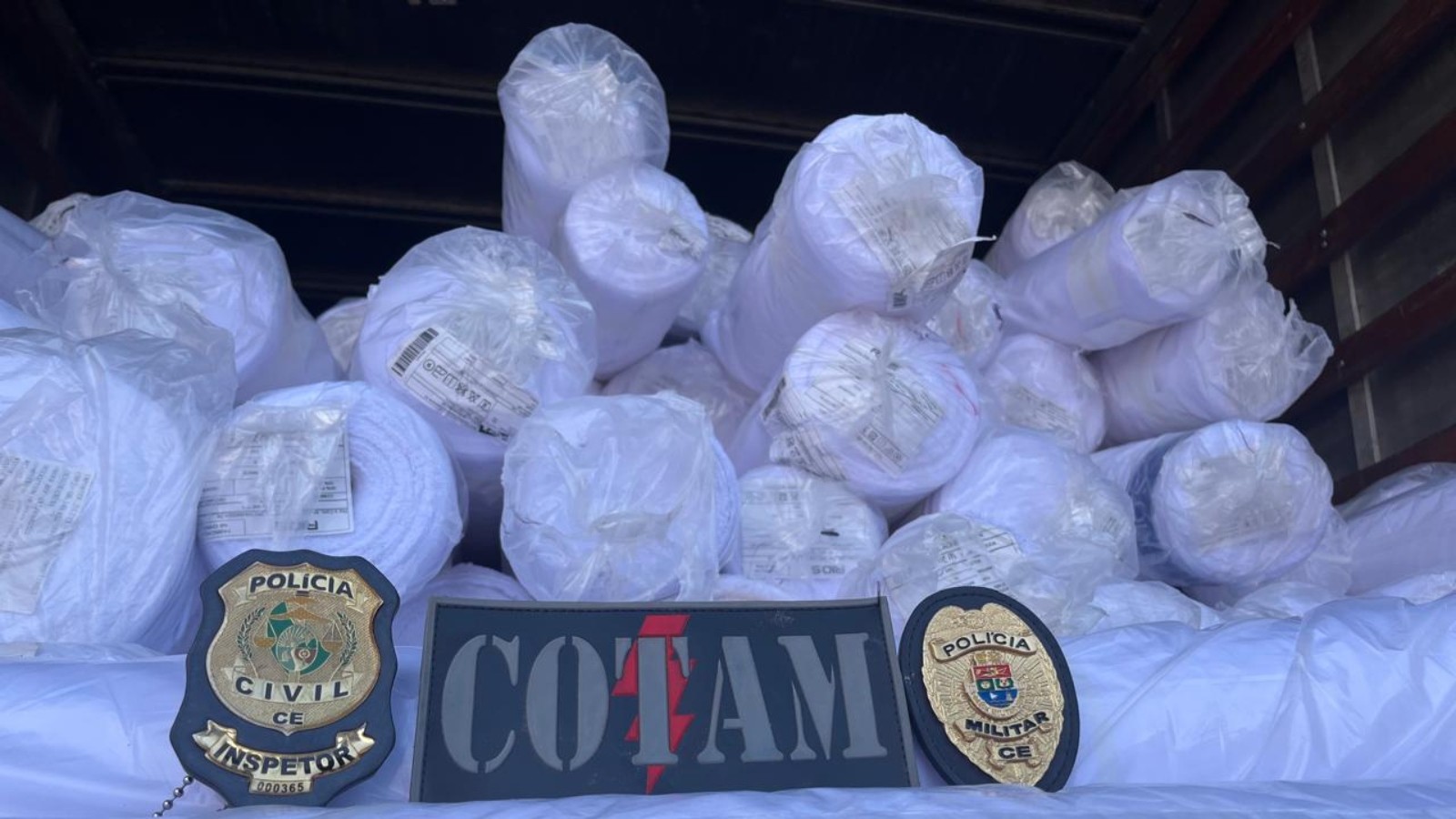 Homem é preso com duas toneladas de tecido roubadas em Fortaleza