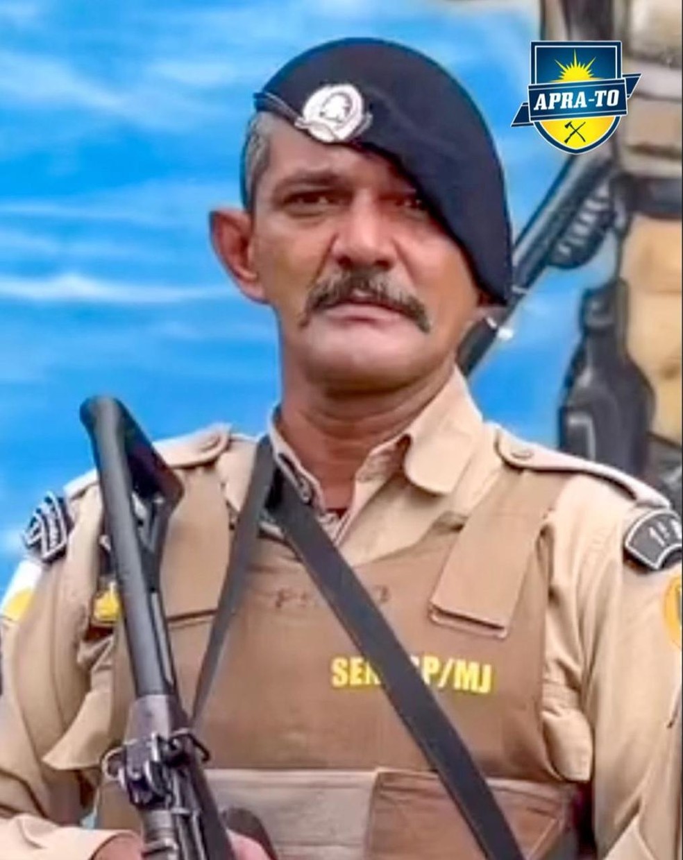 Subtenente aposentado da PM, José Araújo de Carvalho, de 52 anos, morreu no domingo (20) — Foto: Reprodução/Redes Sociais