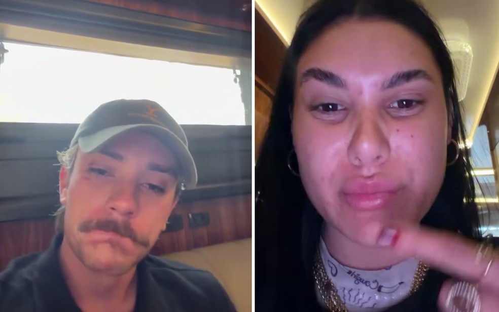 Influenciador Miguel Mendes e Kelly Fazendeira se envolveram em confusão com Rincon em Barretos — Foto: Reprodução/Redes Sociais