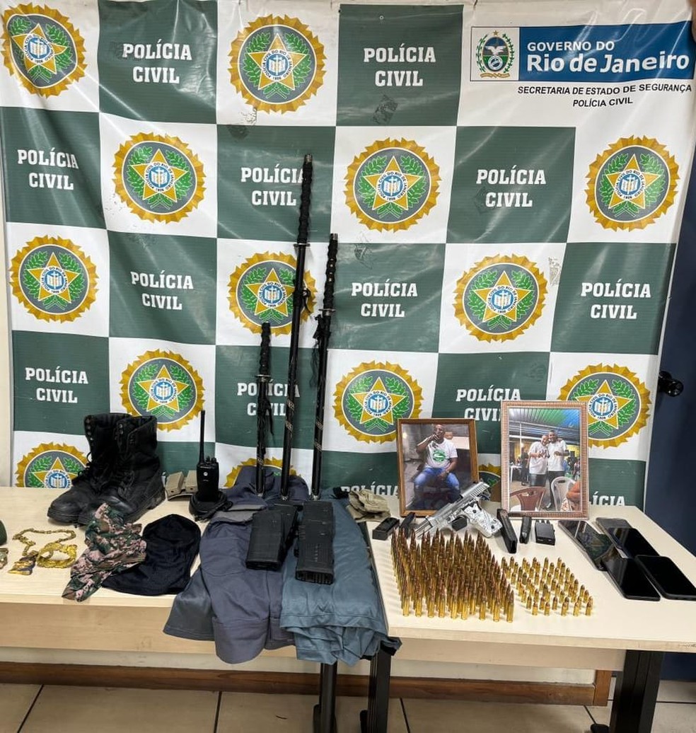 Apreensões da operação da Polícia Civil — Foto: Reprodução/Arquivo Pessoal