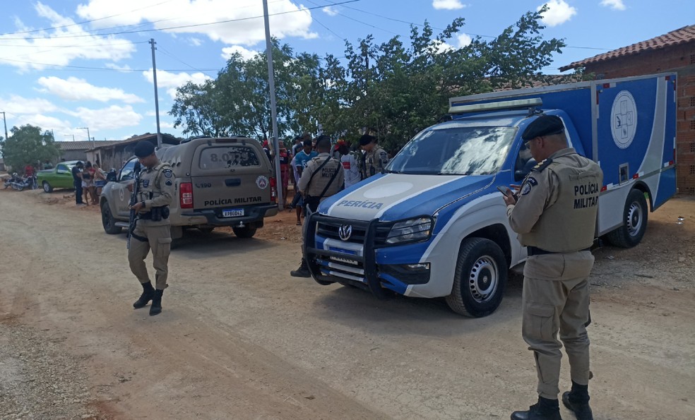 Crime aconteceu em uma estrada vicinal, na zona rural do município de Jussara, no norte da Bahia — Foto: Reprodução/PM-BA