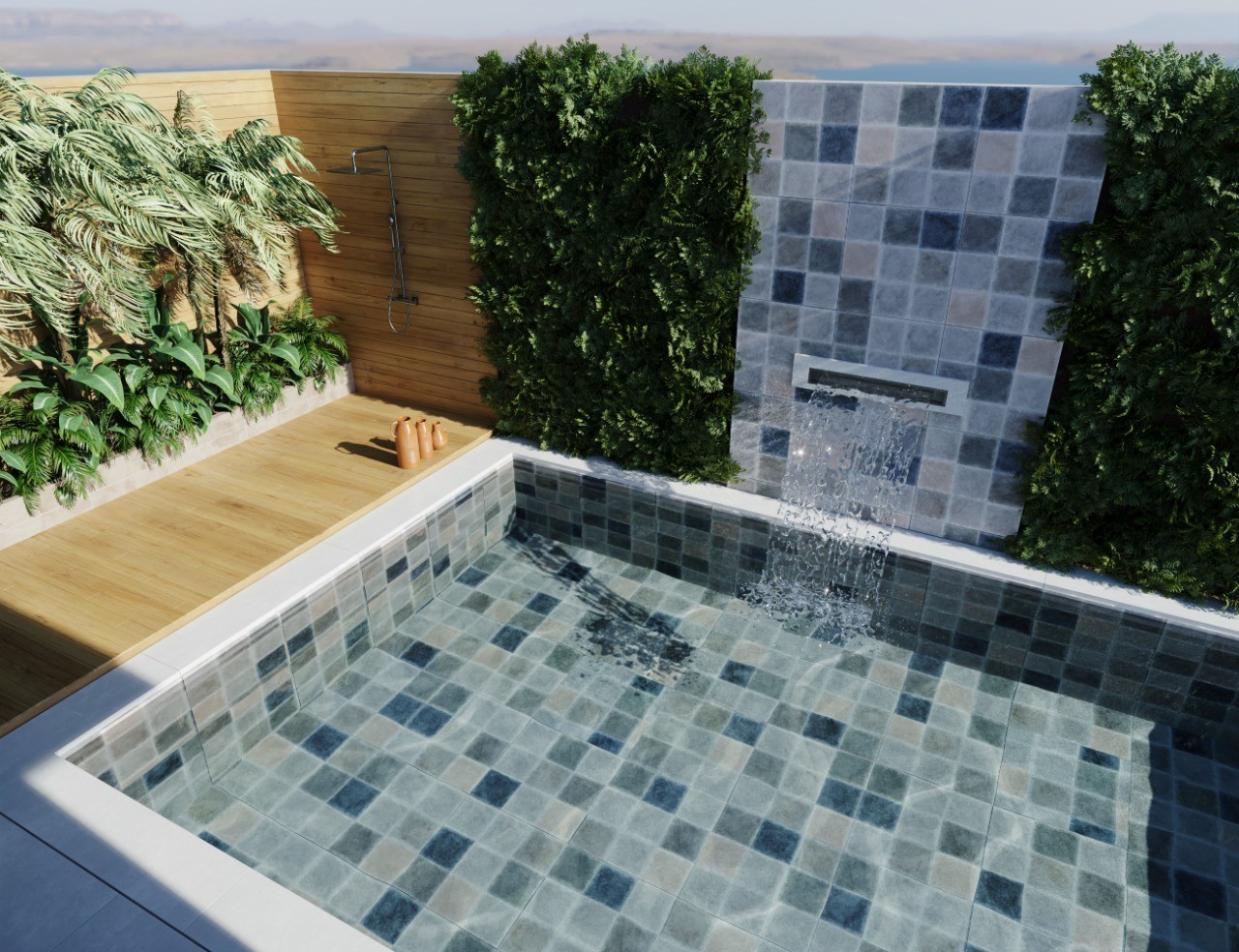 Estilos de porcelanatos que vão deixar sua área da piscina belíssima ...