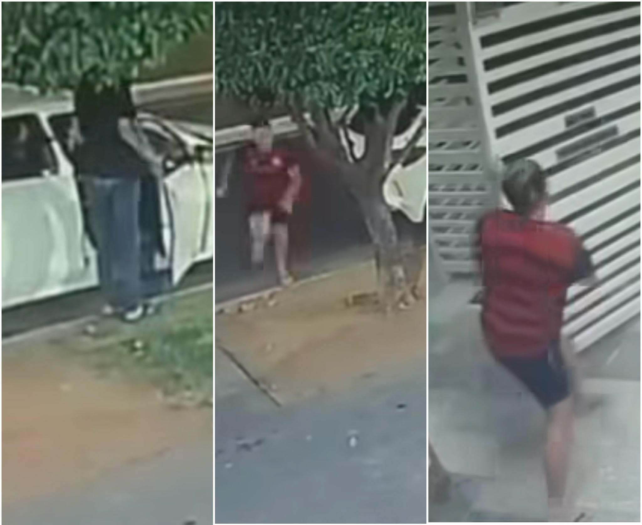 VÍDEO: motorista engana assaltantes após retirar chave do carro e correr para prédio em Cuiabá