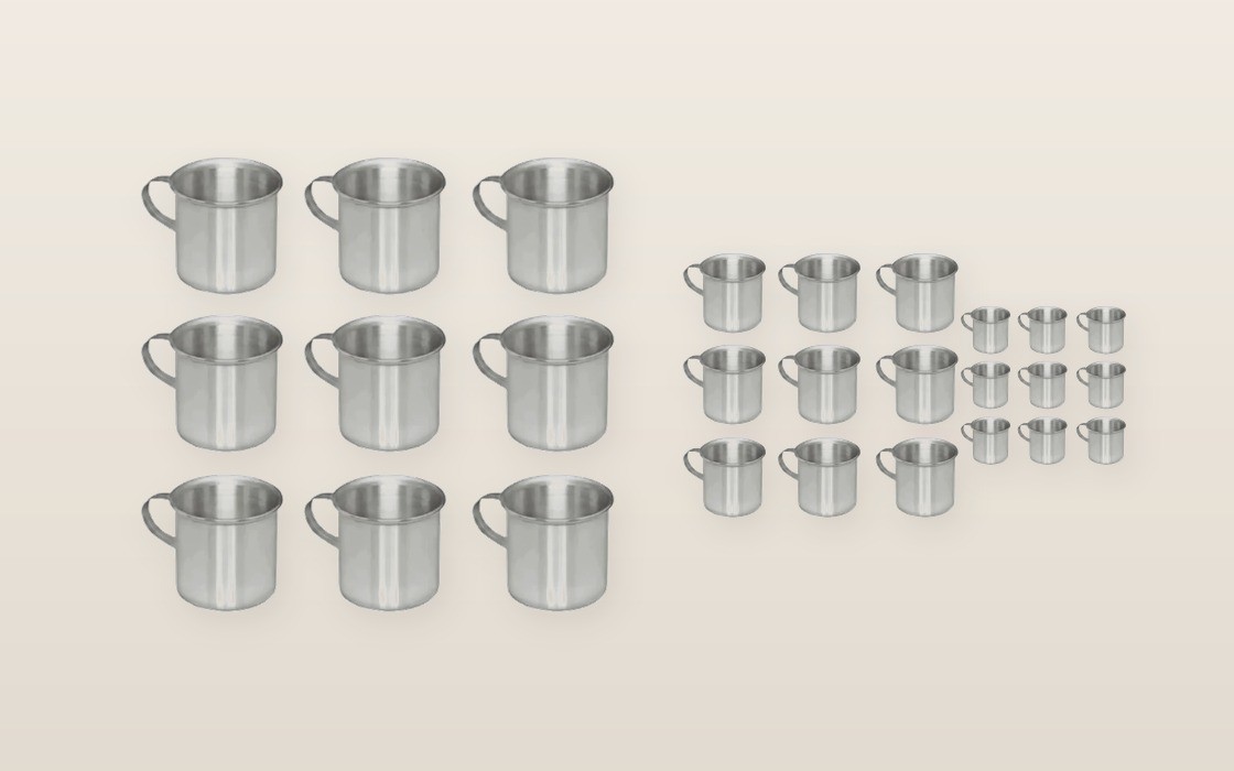 Caneca de alumínio na merenda escolar: durabilidade e reposição