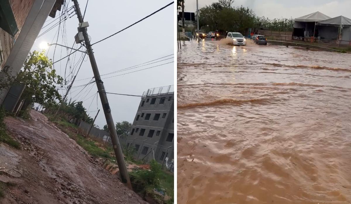 Ruas alagadas, queda de postes e temporal: veja impactos da chuva na região de Campinas