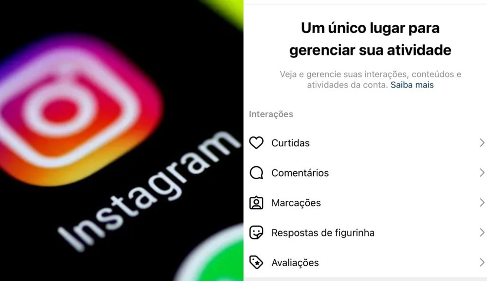 Instagram permite ver histórico de curtidas e comentários — Foto: Reuters/ Thomas White