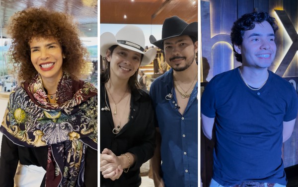 Vanessa da Mata, dupla Mayck e Lyan e S&acirc;mi Rico participam da grava&ccedil;&atilde;o do novo DVD de Chit&atilde;ozinho e Xoror&oacute;. &mdash; Foto: B&aacute;rbara Camilotti/g1