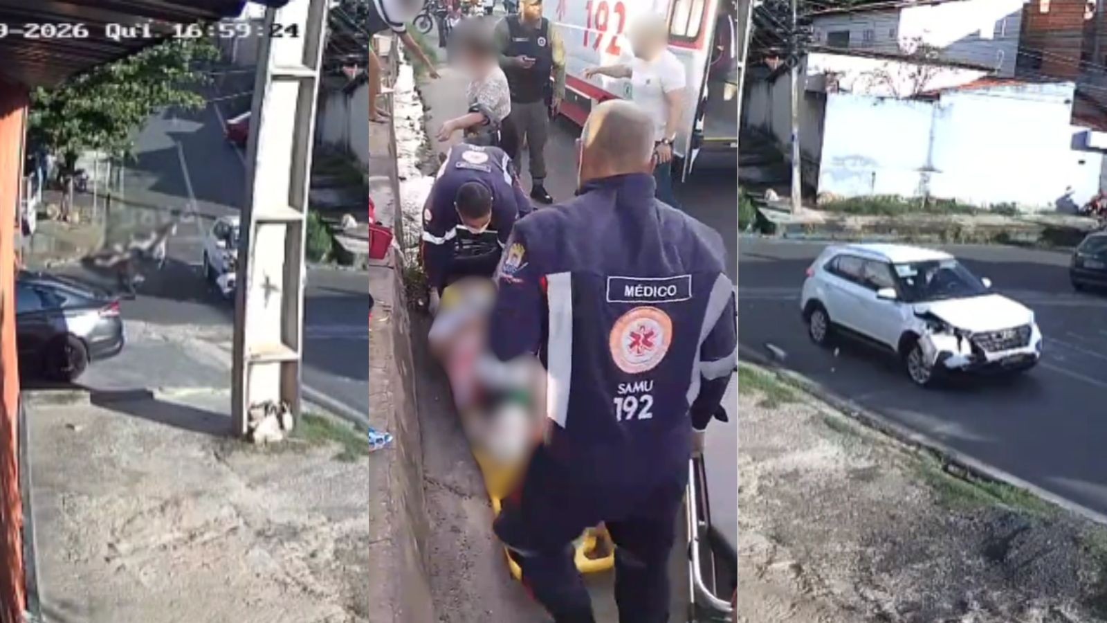 Suspeito é preso após atropelar duas mulheres durante perseguição com carro roubado em Teresina