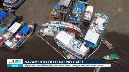 Reflutuação de barco que causou mancha de óleo no Pará depende da maré