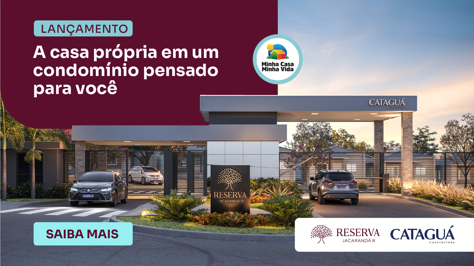 Cataguá Construtora lança novo condomínio Reserva Jacarandá III em São Carlos