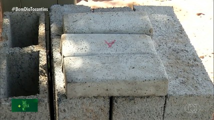 Iniciativa em Araguaína testa novo tipo de tijolo feito com pneu triturado