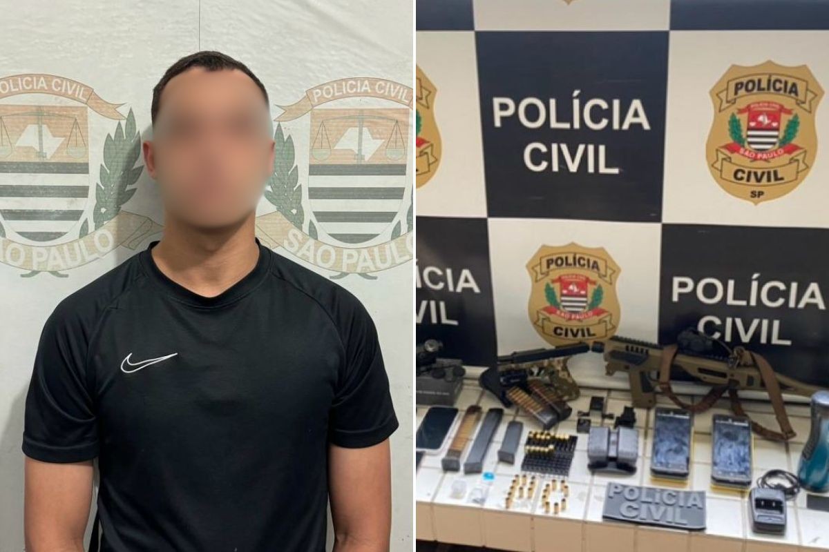 Responsável por guardar armas de organização criminosa é preso enquanto 'descansava' no carro