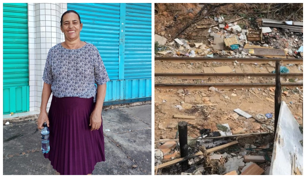 Mulher tropeça em trilho, é atropelada por trem e tem perna amputada; vídeo mostra local