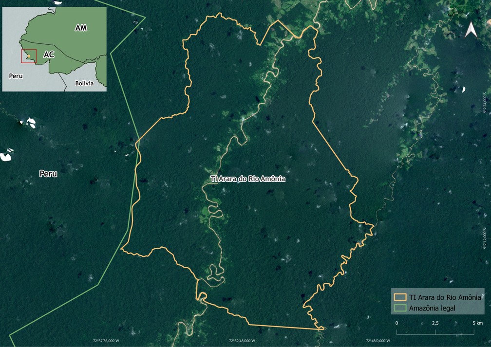 TI Arara do Rio Am&ocirc;nia &mdash; Foto: Planet/Imazon