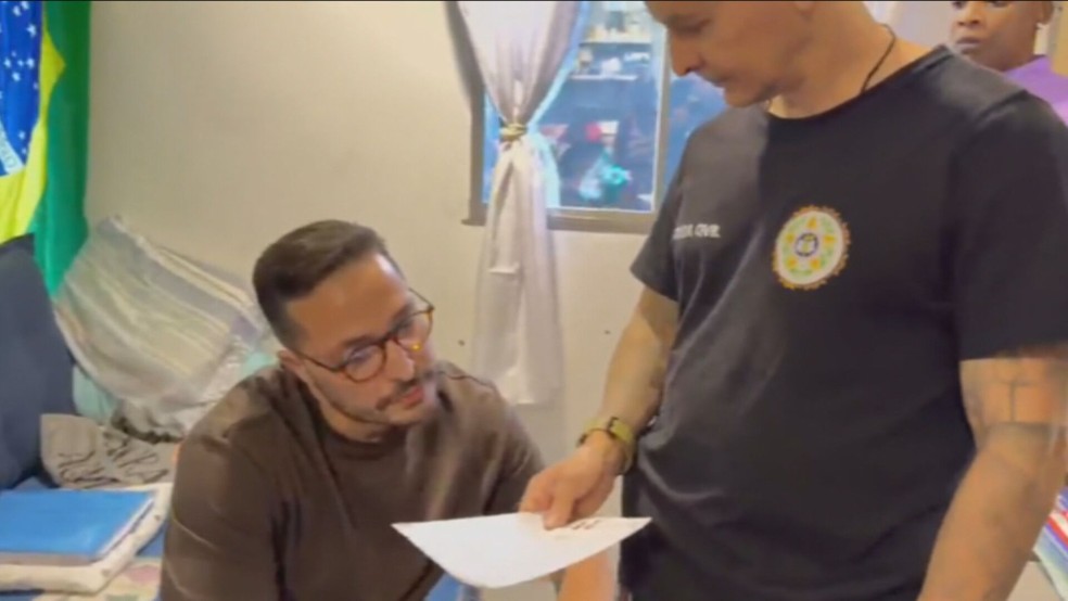 Diogo foi autuado por exercício ilegal da medicina com fins lucrativos, entre outros crimes — Foto: Reprodução/TV Globo