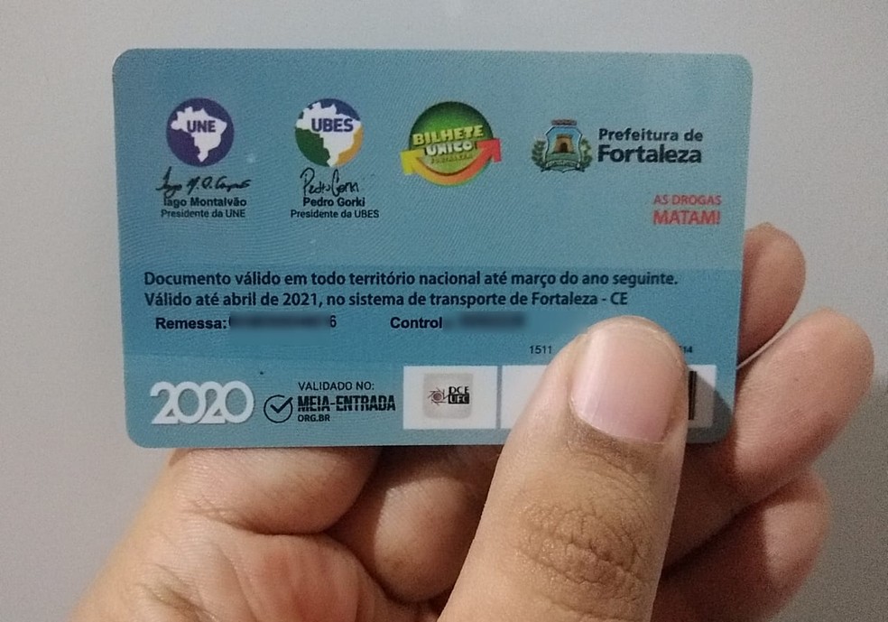 Validade de carteiras de estudante em Fortaleza é prorrogada até 31 de  julho, Ceará