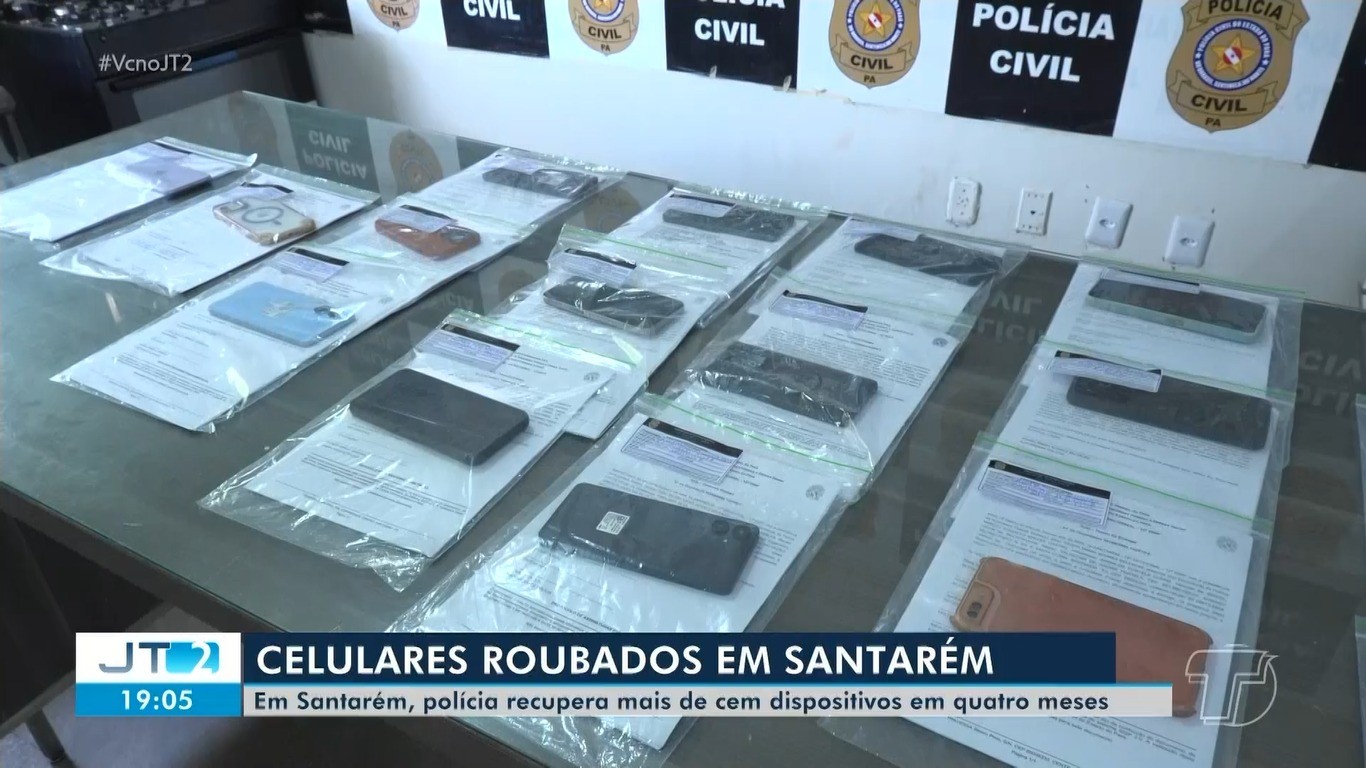 Polícia Civil recupera mais de 100 celulares furtados ou roubados em Santarém