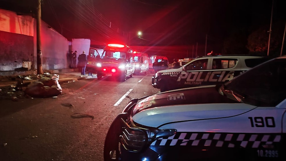 Local do crime, em Campo Grande. — Foto: Reprodução