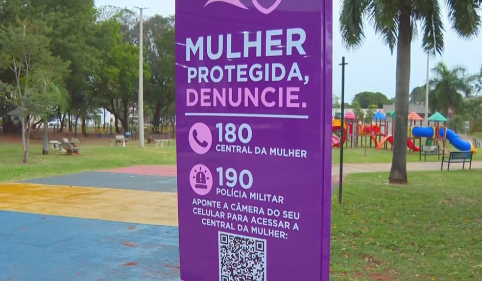 Adamantina instala ‘violentômetro’ para ajudar mulheres a identificar sinais de violência: ‘Dar visibilidade’ — Foto: Gustavo Luz/TV TEM