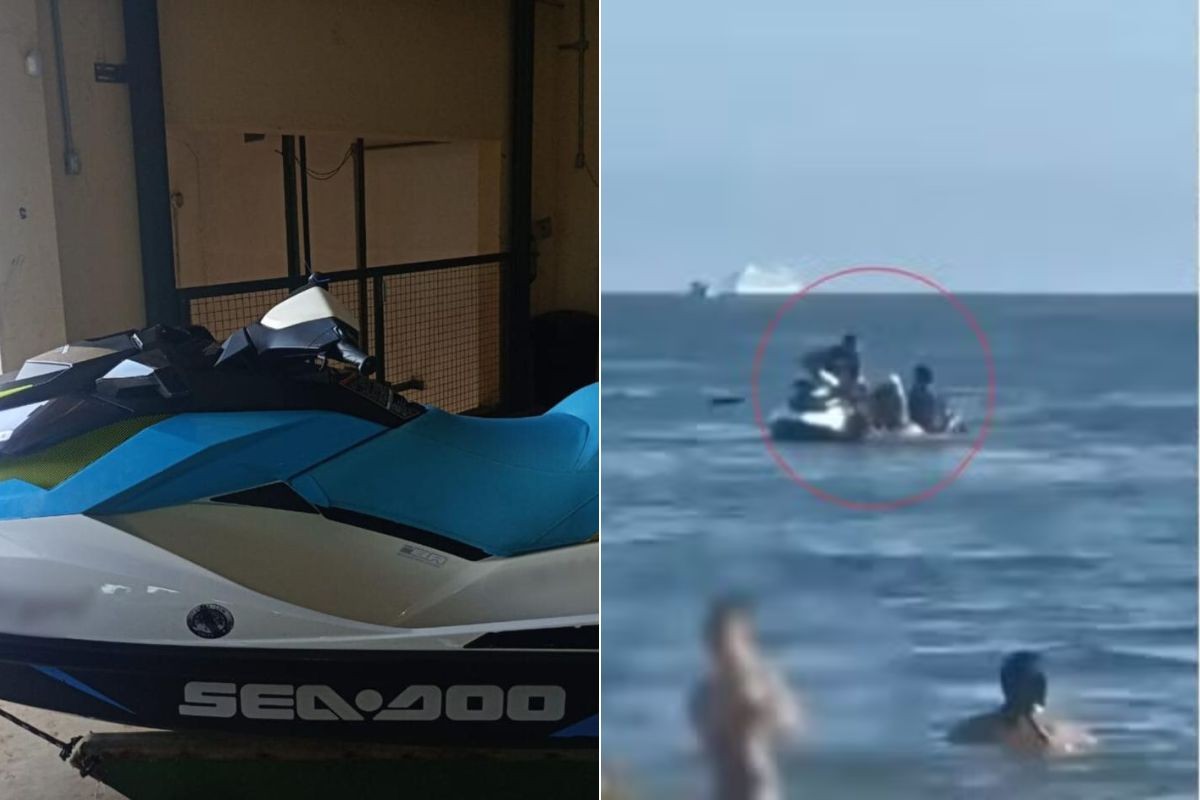 Moto aquática usada para roubar casal dentro do mar é simples de pilotar e custa R$ 70 mil 