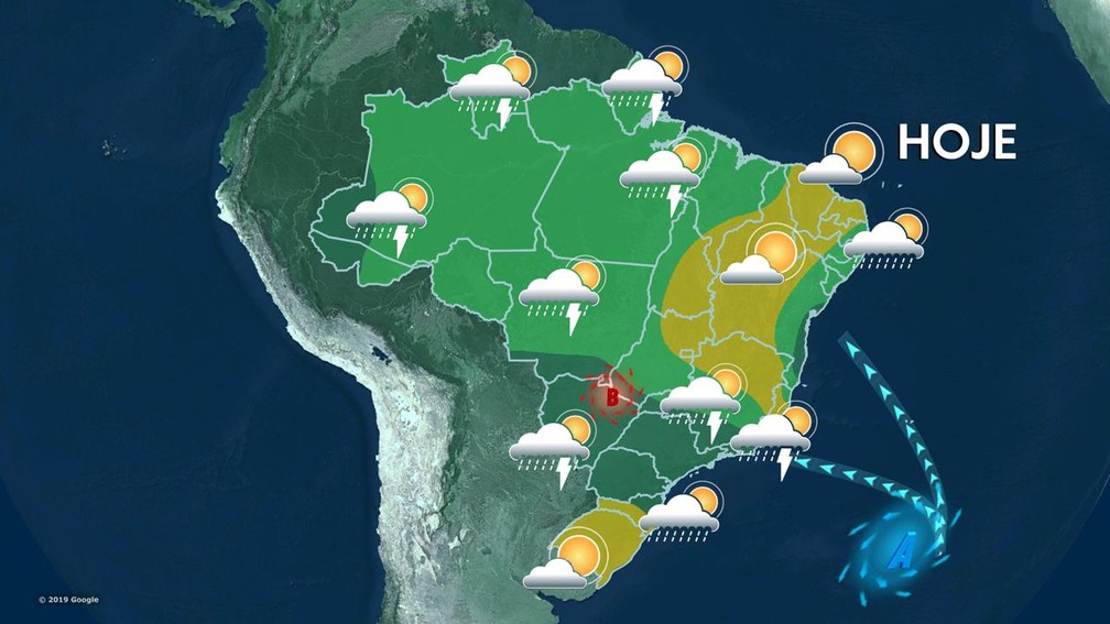 Previsão do tempo para quarta-feira, 25/09/2019, no Brasil | Previsão do  Tempo | G1