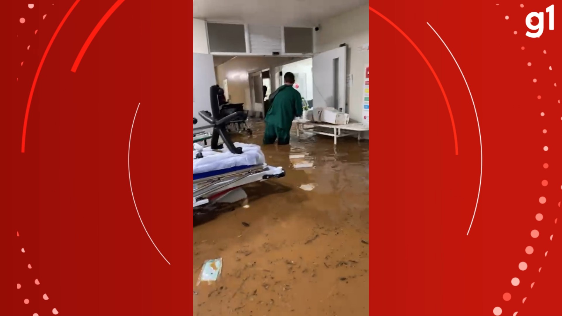 VÍDEO: hospital é inundado durante temporal em Três Coroas; '85% da cidade está debaixo d’água', diz prefeito