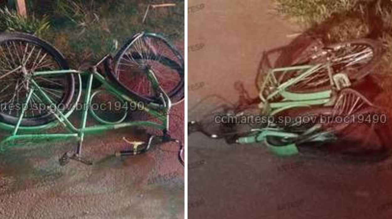 Ciclista morre e motociclista fica ferido em grave acidente no interior de SP 