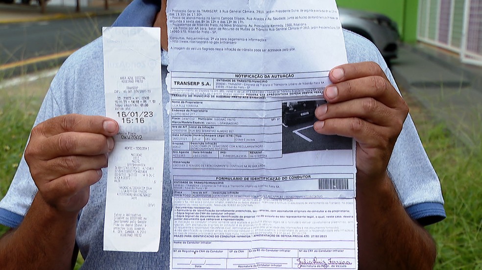 Motorista diz ter sido multado na Área Azul dentro do tempo de ...