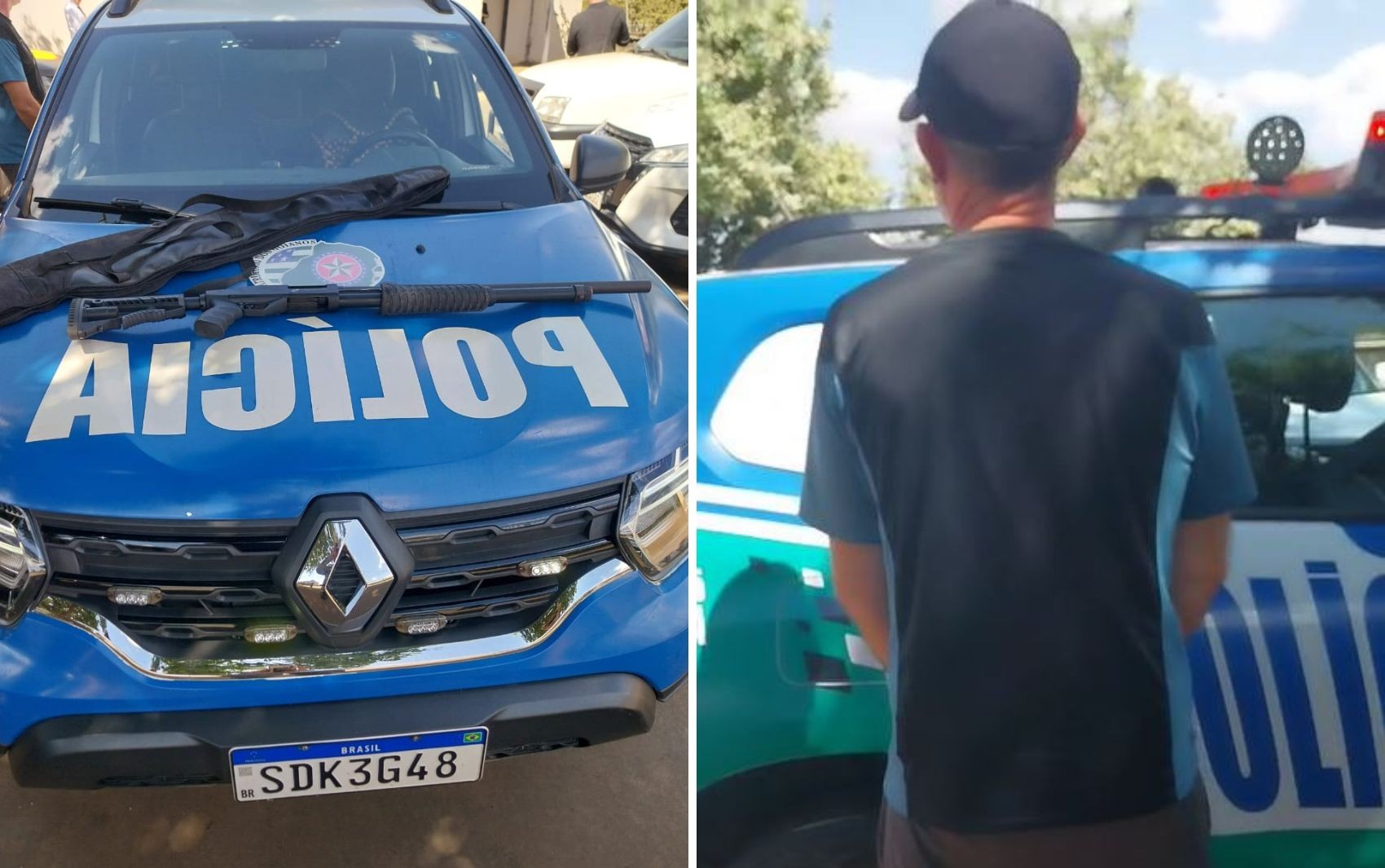Mulher pede que policiais simulem entrega de pizza ao denunciar marido por mantê-la em cárcere, a espancar e ameaçar de morte