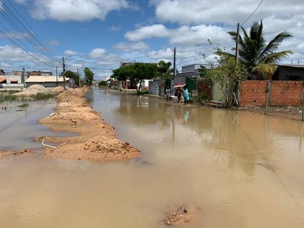 Região de São Mateus atingida por chuva em 2022 — Foto: Raphael Verly/Rede Gazeta
