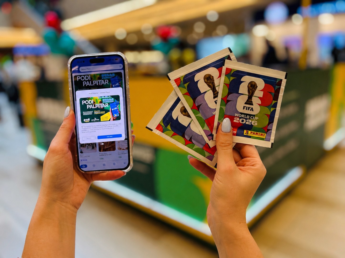 Em clima de mundial de futebol, Jockey Plaza Shopping segue premiando quem acertar o placar dos jogos do Brasil