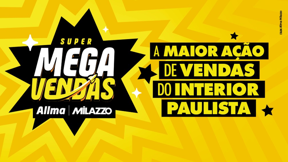 1 de 1
O Super Mega Vendas do Grupo Allma Milazzo acontece em 12 concession&aacute;rias simult&acirc;neas com ofertas v&aacute;lidas at&eacute; 21 de mar&ccedil;o &mdash; Foto: Grupo Allma Millazo/Divulga&ccedil;&atilde;o